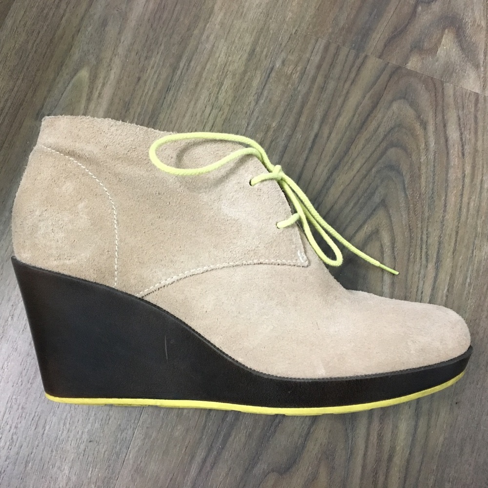 Cole Haan Suede wedge booties